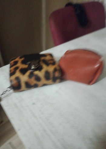 Kahverengi Leopar Desenli Fermuarlı Kadın Cüzdanı - Görsel 2