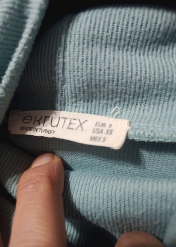 Gri Kadın Uzun Kollu Yüksek Yakalı Tunik - Görsel 3