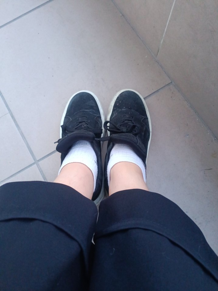 Siyah Gri Kadın Spor Ayakkabı - Görsel 4