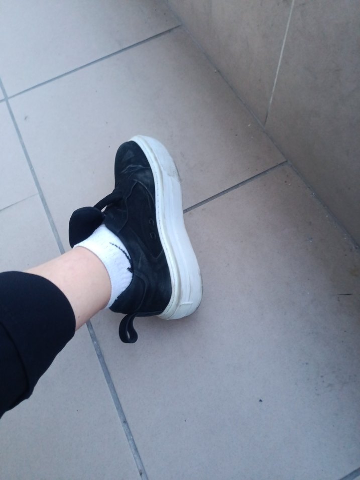 Siyah Gri Kadın Spor Ayakkabı - Görsel 2