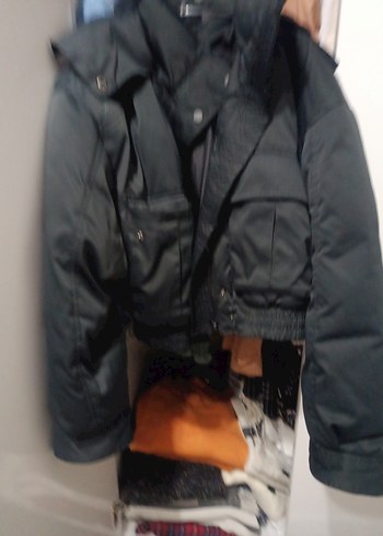 Kemerli Siyah Deri Kadın Ceket - Görsel 2