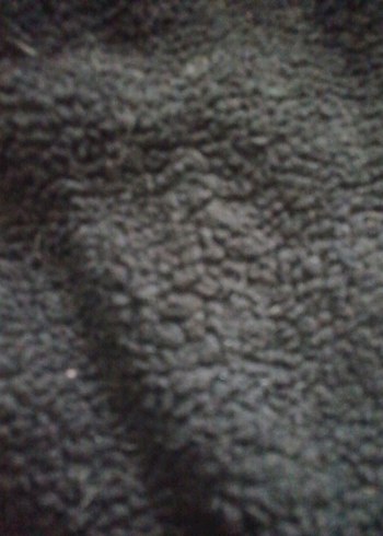 Siyah Uzun Kürklü Bol Kesim Kadın Kaban - Görsel 3