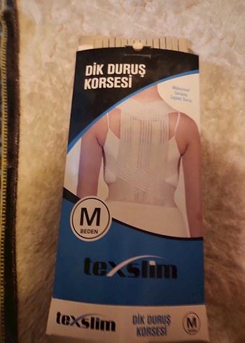 Beyaz Dik Duruş Korsesi M Beden - Görsel 2