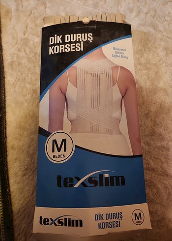 Beyaz Dik Duruş Korsesi M Beden