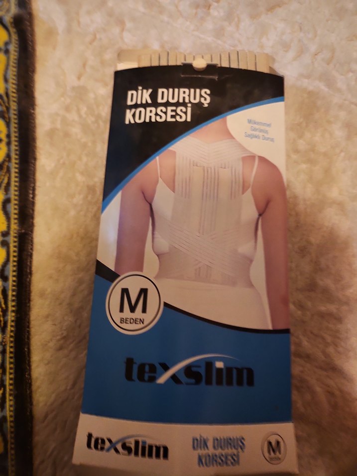 Beyaz Dik Duruş Korsesi M Beden - Görsel 2