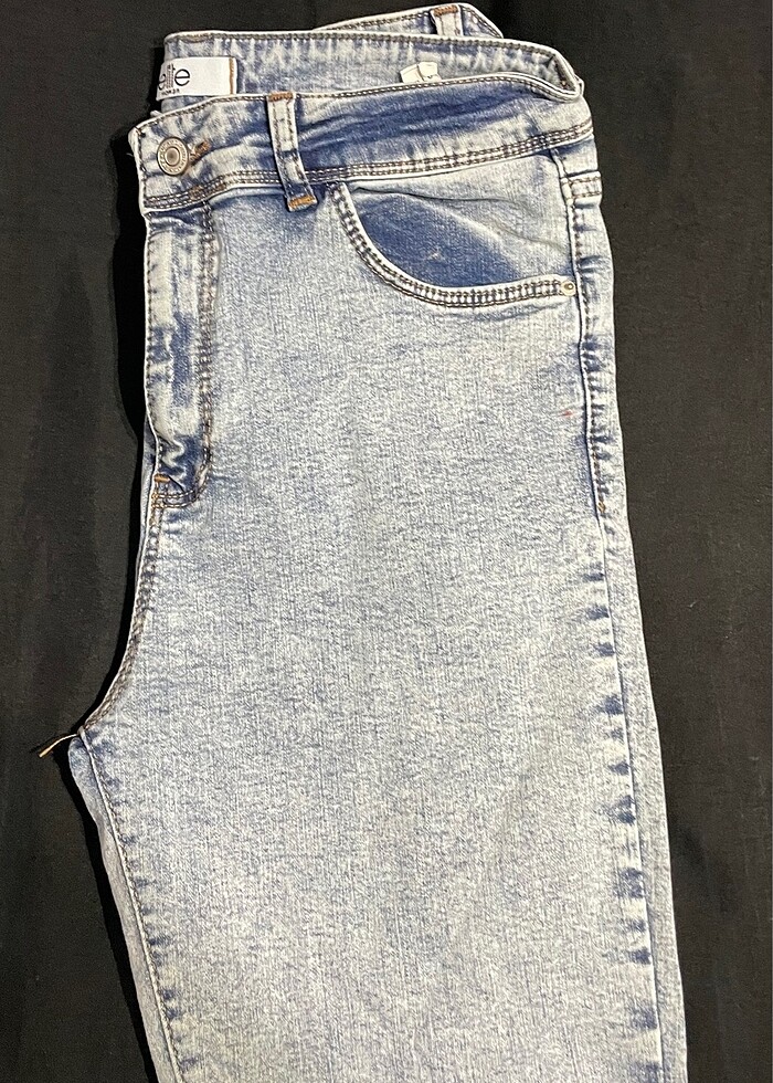 Dar paça kot pantolon - Görsel 2