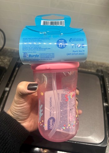 WEE Baby Pipetli Bardak 380 ml Pembe - Görsel 2
