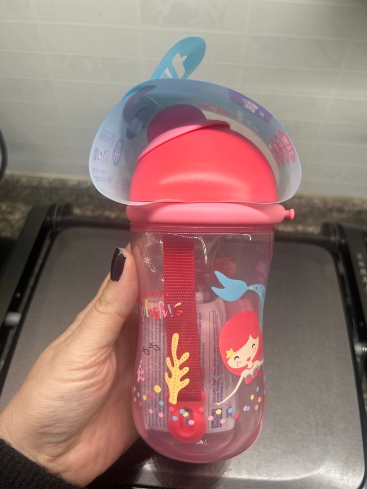 WEE Baby Pipetli Bardak 380 ml Pembe - Görsel 4