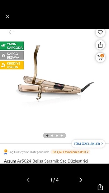 Arzum saç düzleştirici