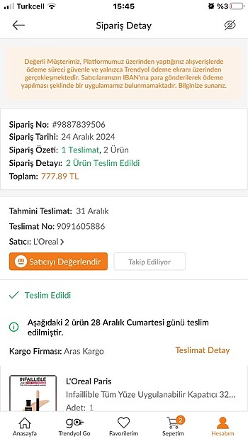 L'Oréal Paris İnfallible kapatıcı