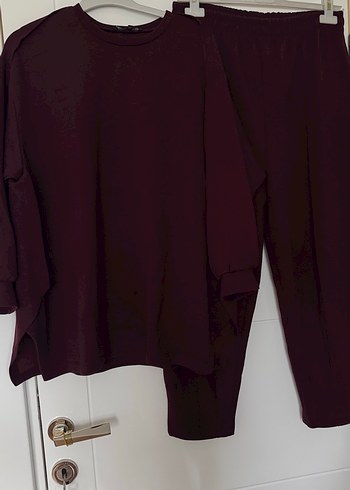 Bordo Kadın oysho  Eşofman Takımı - Görsel 6