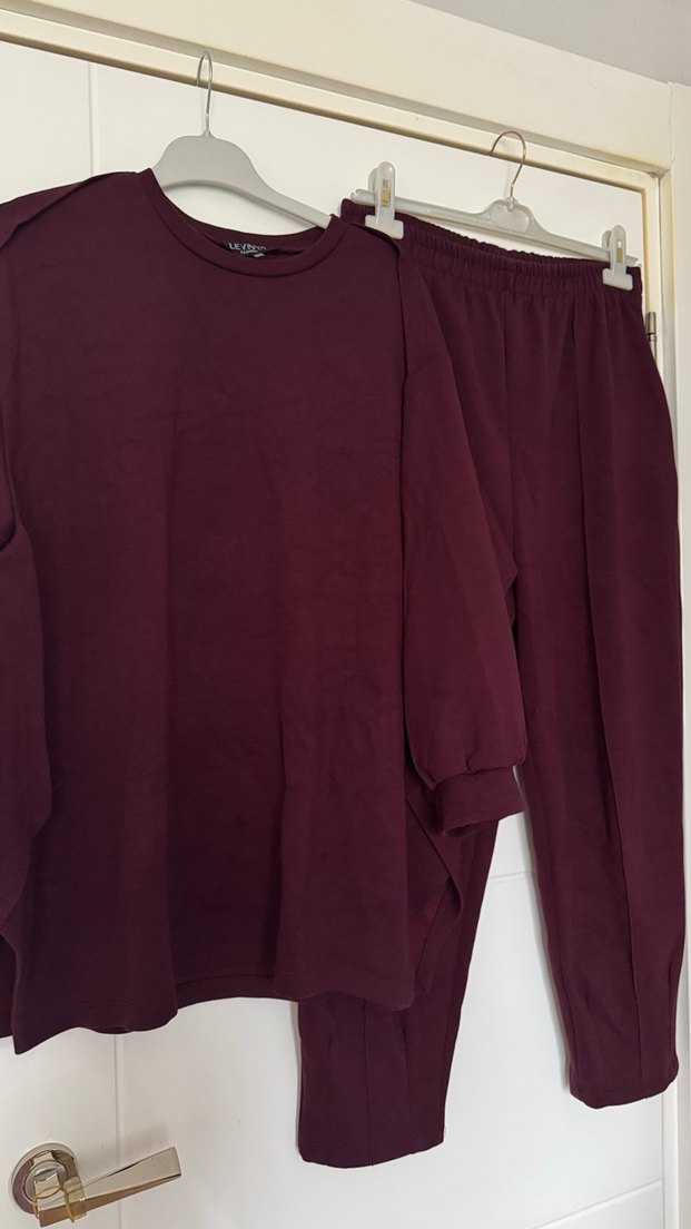 Bordo Kadın oysho  Eşofman Takımı - Görsel 5