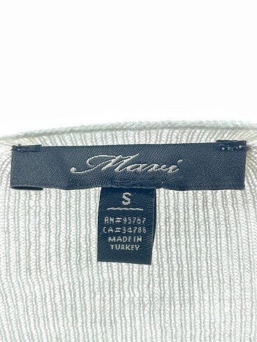 s Beden beyaz Renk Mavi Jeans Kazak / Triko %70 İndirimli.