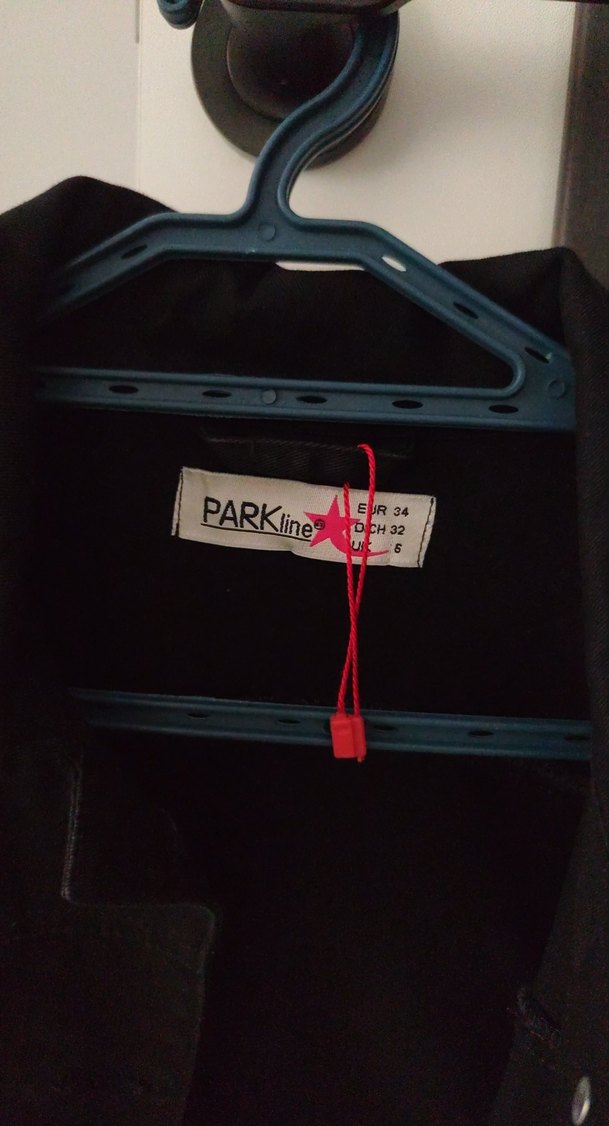 Düğmeli Siyah Kadın Denim Ceket - Görsel 3