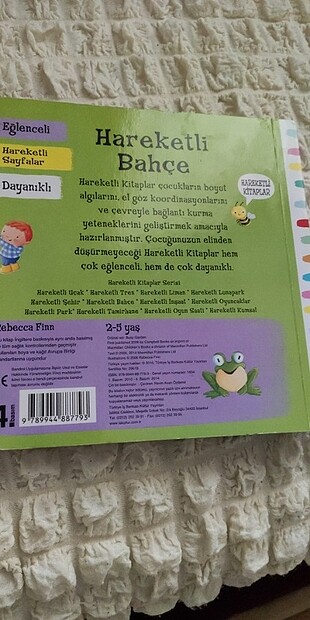  Beden Hareketli bahçe _ hareketli çocuk kitabı