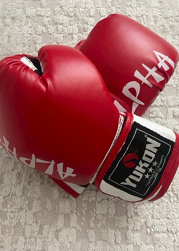 Kırmızı Erkek Boks Eldiveni Velcro - Görsel 4