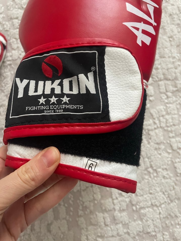 Kırmızı Erkek Boks Eldiveni Velcro - Görsel 5