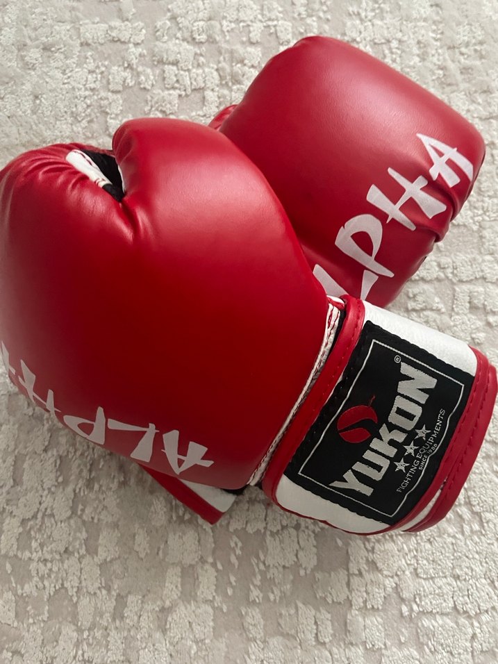 Kırmızı Erkek Boks Eldiveni Velcro - Görsel 4
