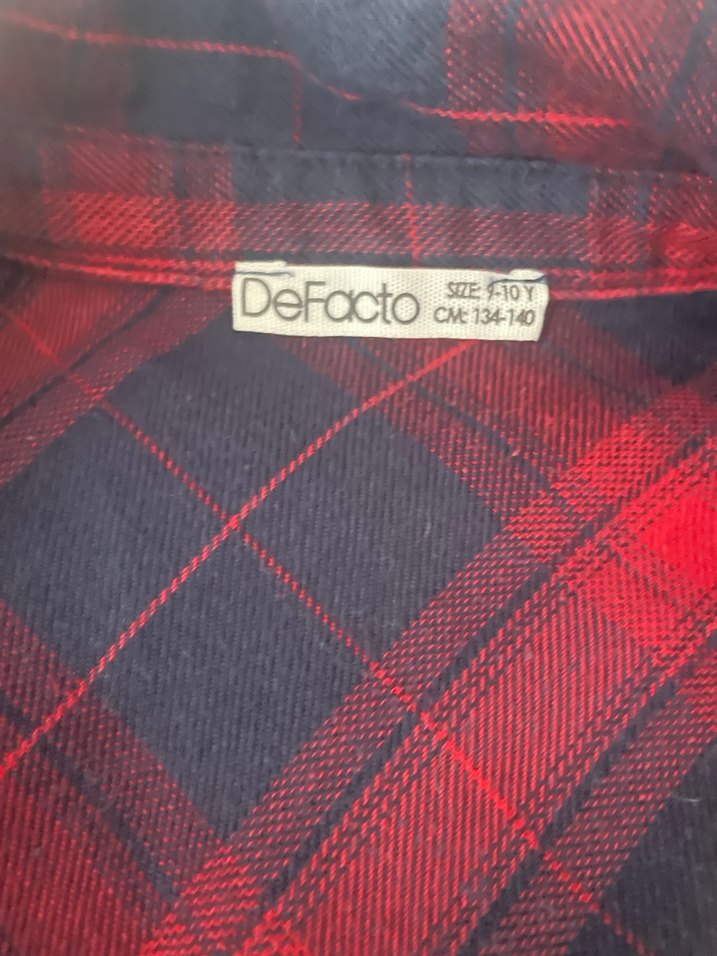 Kırmızı Ekoseli Erkek ÇocukGömlek - Görsel 3