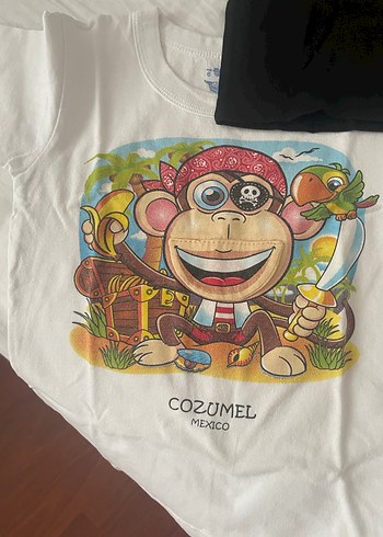 Baskılı Renkli Çocuk Tişörtü, Kısa Kollu - Görsel 2