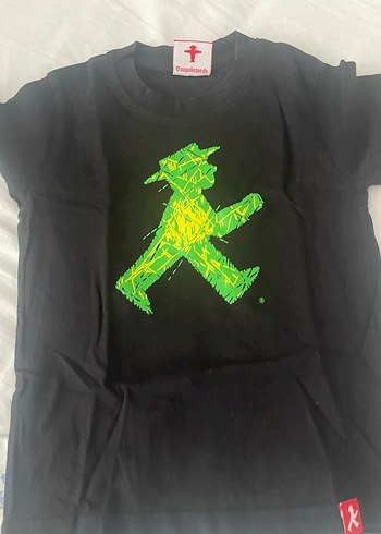 Baskılı Renkli Çocuk Tişörtü, Kısa Kollu - Görsel 4