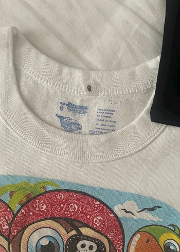 Baskılı Renkli Çocuk Tişörtü, Kısa Kollu - Görsel 5