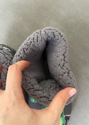 Gri Hulk Desenli Erkek Çocuk Sıcak Terlik - Görsel 2