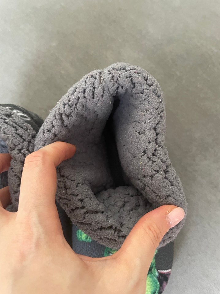 Gri Hulk Desenli Erkek Çocuk Sıcak Terlik - Görsel 2