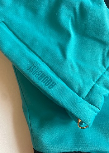 Çocuk Turkuaz Kayak Pantolonu, Ayarlanabilir Askılı - Görsel 2