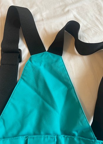 Çocuk Turkuaz Kayak Pantolonu, Ayarlanabilir Askılı - Görsel 6