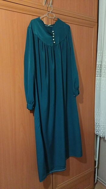 46 Beden yeşil Renk Günlük elbise 