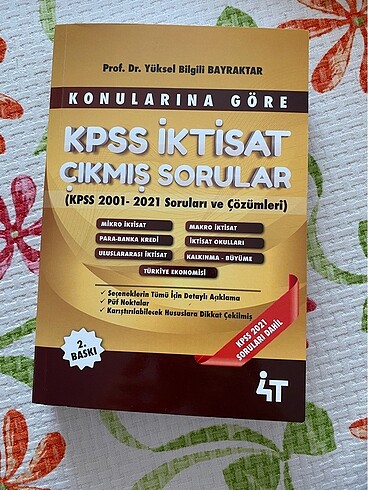 4T KPSS İKTİSAT ÇIKMIŞ SORULAR