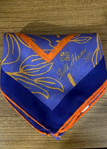 Turuncu Nakışlı Uzun Keten Gömlek - Görsel 6