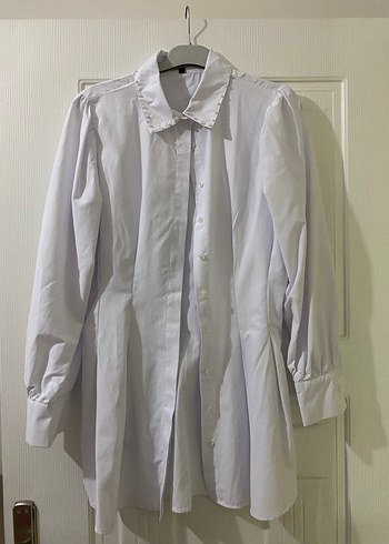 Pamuklu Beyaz Uzun Kollu Gömlek - Görsel 3