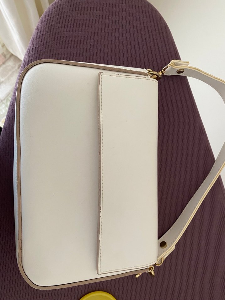 Beyaz Deri Kadın Çanta - Görsel 2