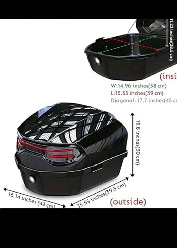 Motor Arka Çanta 35 Litre SIFIR - Görsel 2