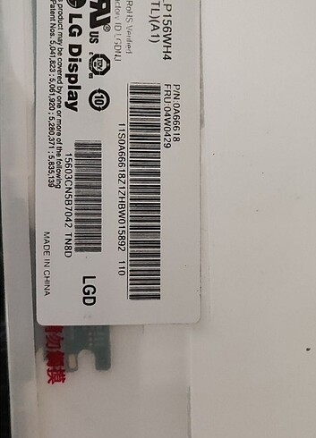 40 Pin 15.6 inc Laptop Ekran - Görsel 2