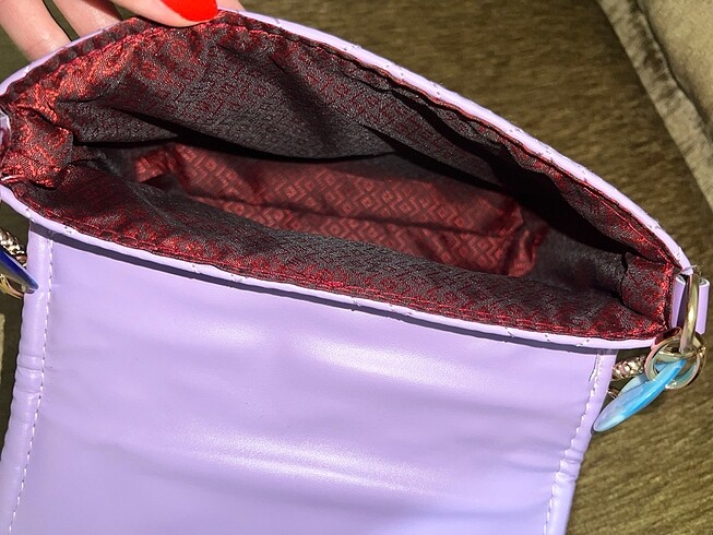  Beden lila cüzdan çanta takımı