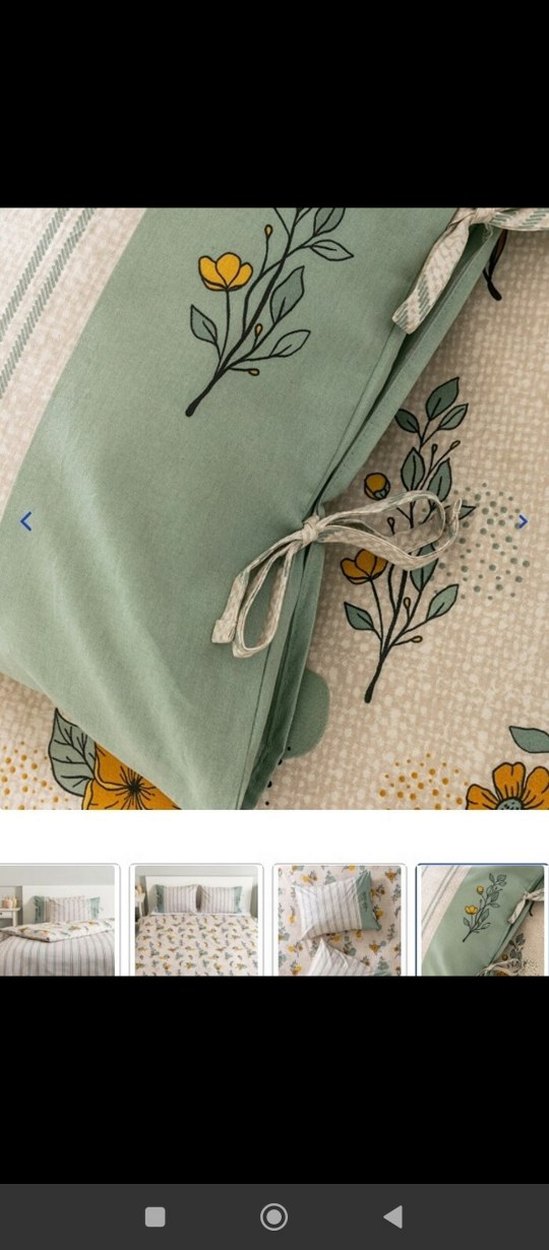 Pastel Çiçek Desenli Bej Nevresim Takımı - Görsel 3