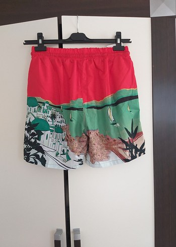 Renkli Baskılı Erkek Mini Deniz Şort - Görsel 2