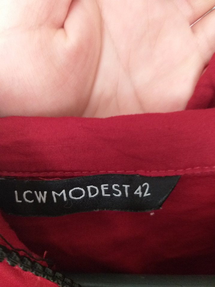 Bordo Kapüşonlu Uzun Kadın Tunik - Görsel 3