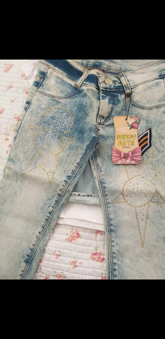 Nakışlı Düğmeli Kız Çocuk Alt-Üst Takım - Görsel 5