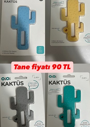 Renkli Kaktüs Silikon Diş Kaşıyıcı