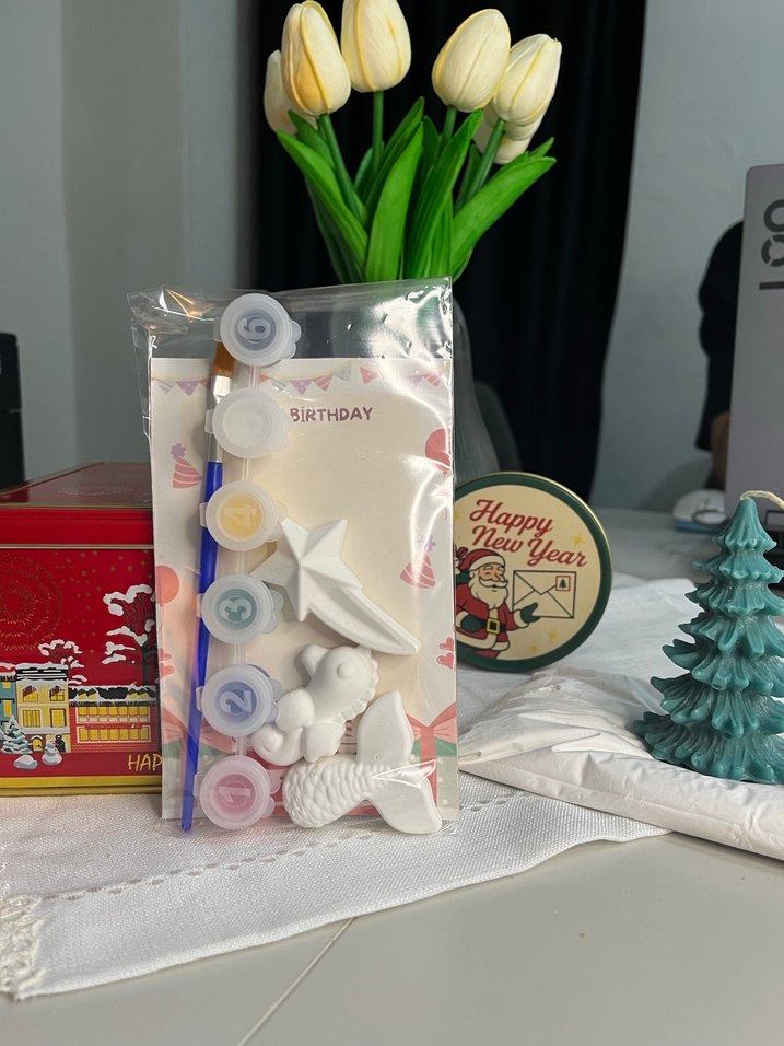 Denizaltı temalı Doğum Günü taş Boyama Seti - Görsel 2