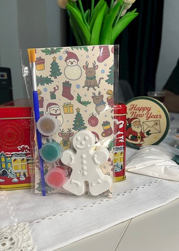 Yılbaşı Temalı Boyama Seti Beyaz Figürlü - Görsel 2