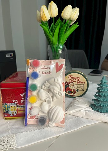 Unicorn temalı taş boyama doğum günü seti - Görsel 2