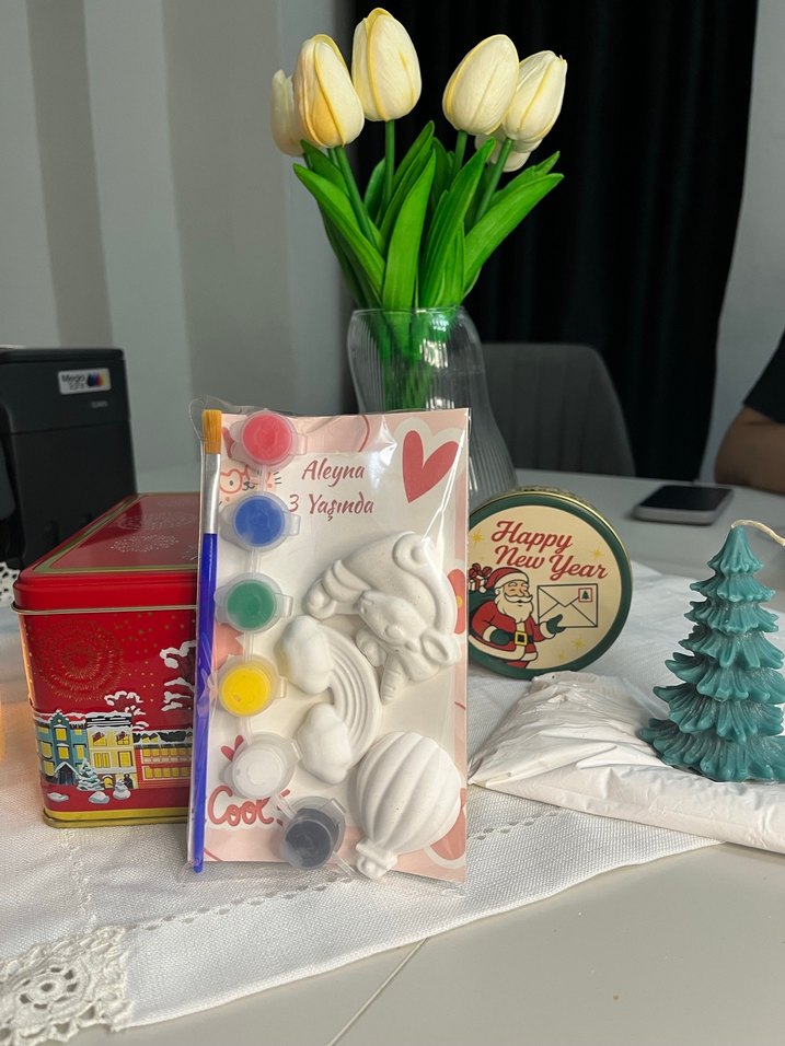 Unicorn temalı taş boyama doğum günü seti - Görsel 2