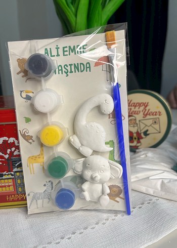 Safari temalı taş boyama doğum günü aktivite seti - Görsel 2