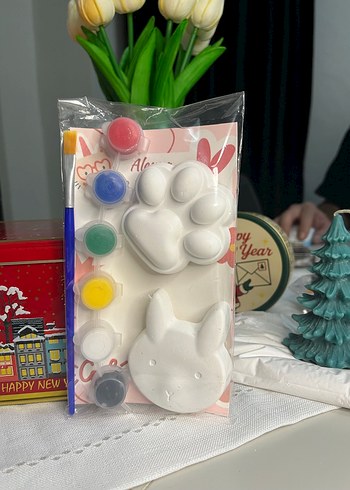 Tavşan temalı taş Boyama Seti - Görsel 2