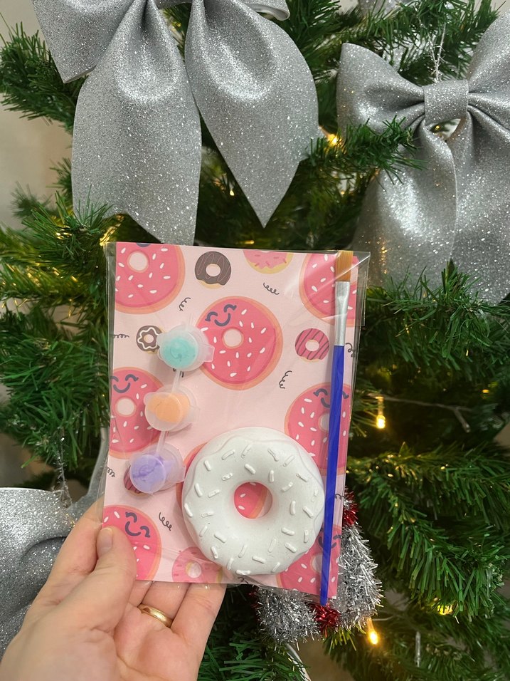 Donut Temalı taş boyama çocuk aktivite seti - Görsel 2